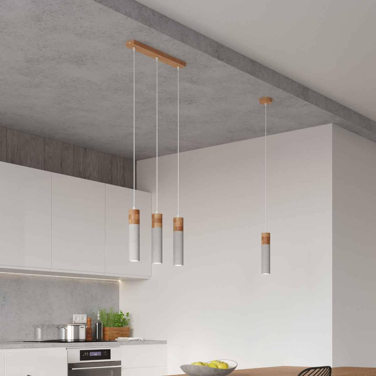 Pendant lamp ZANE 1 grey