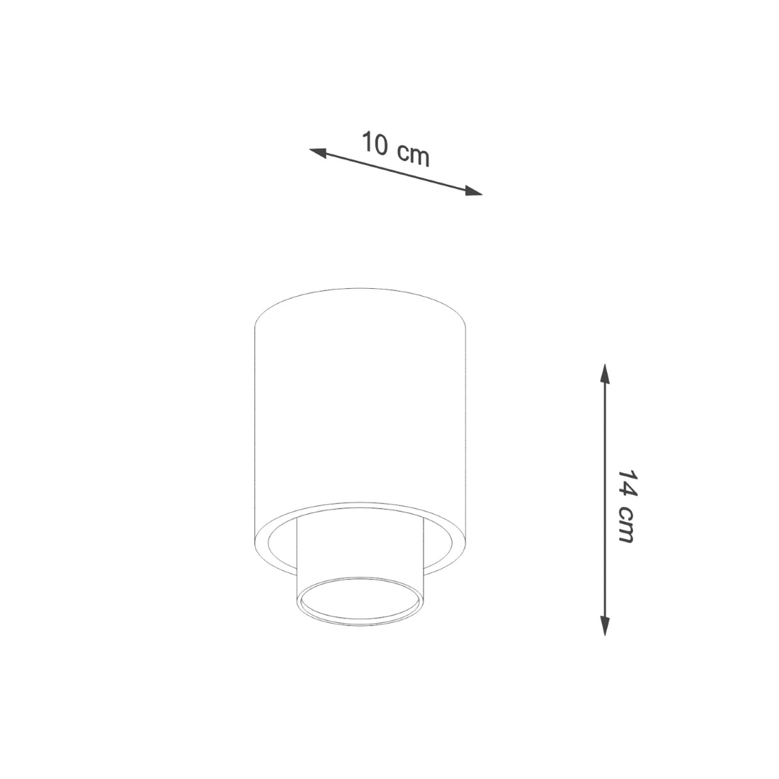 Ceiling lamp NESI black