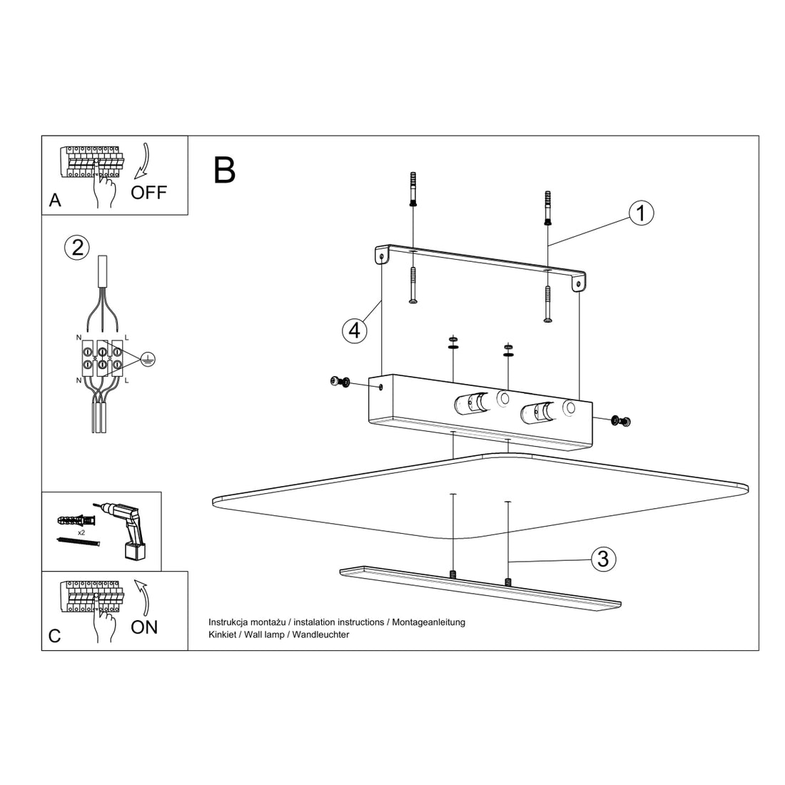 Ceiling lamp AZALIA