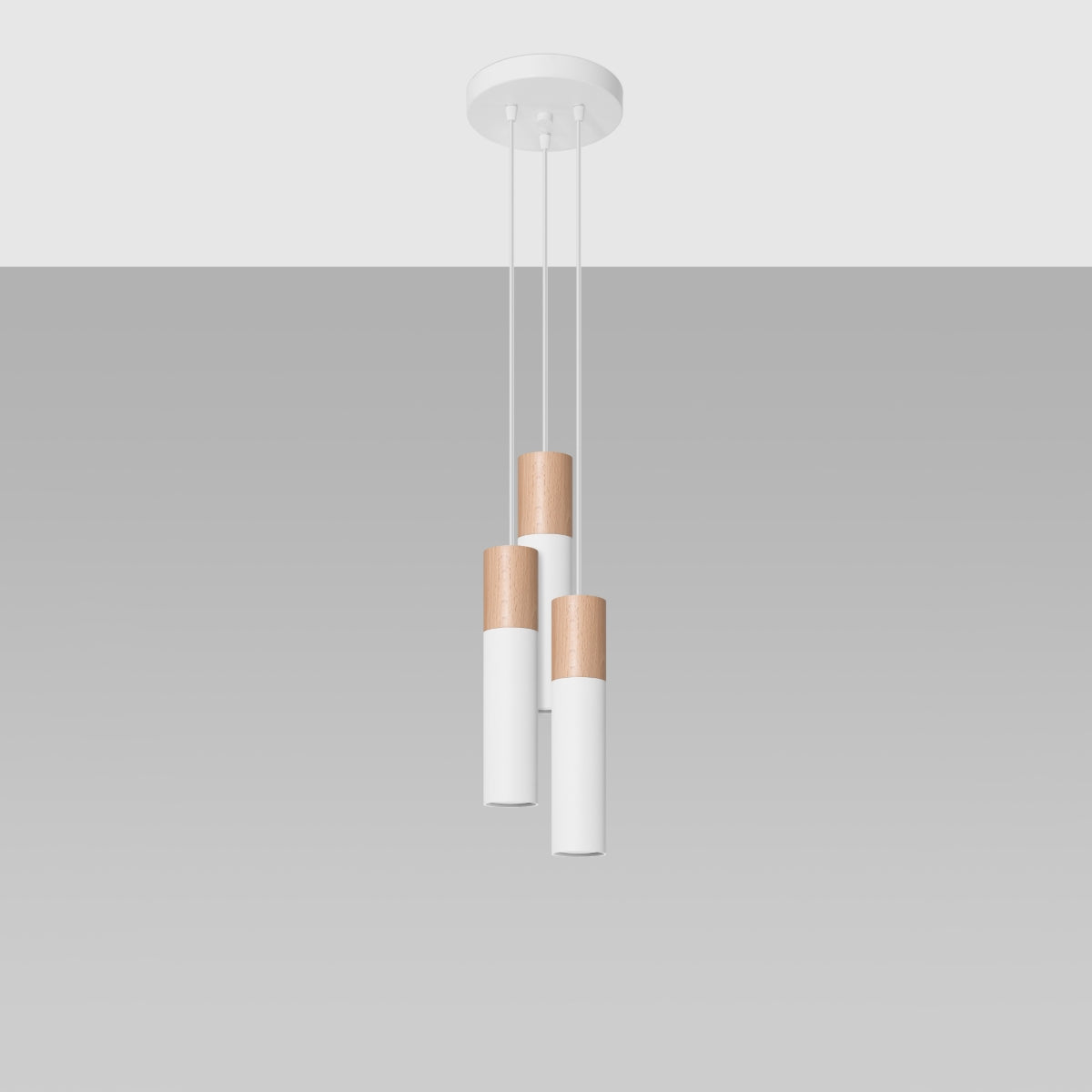 Pendant lamp PABLO 3P white