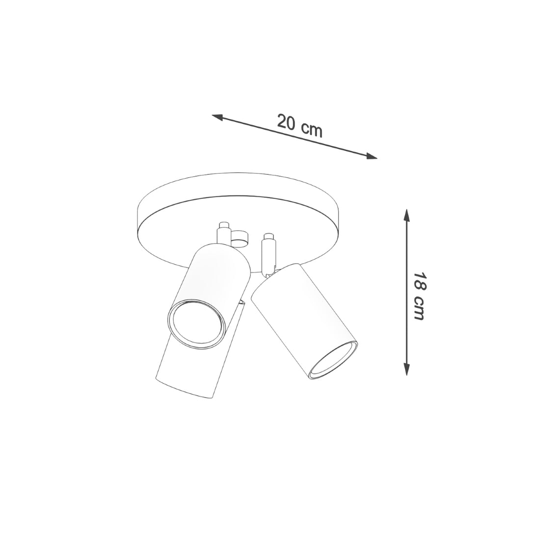 Ceiling lamp RING 3P white