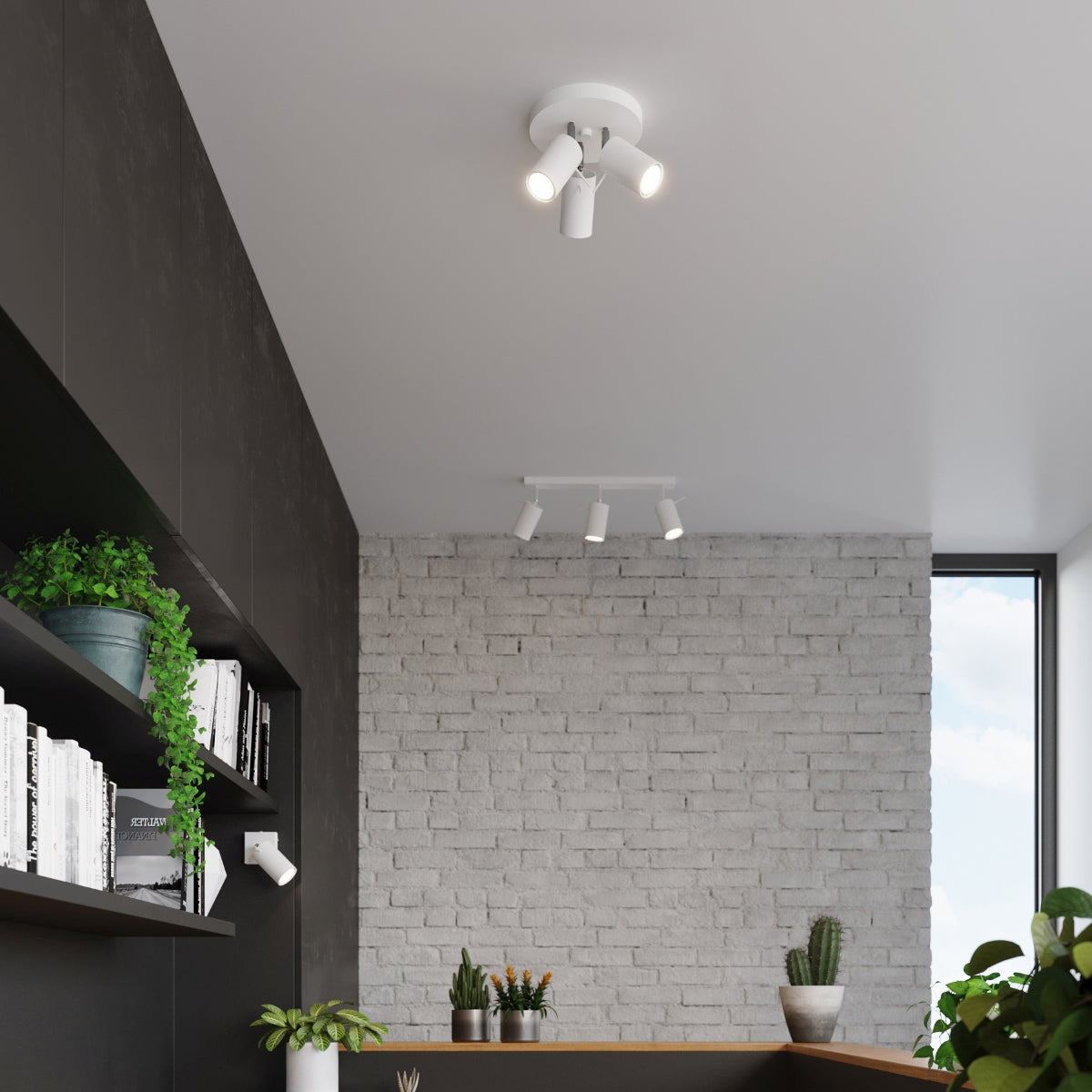 Ceiling lamp RING 3P white