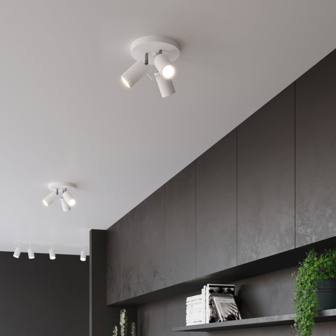 Ceiling lamp RING 3P white