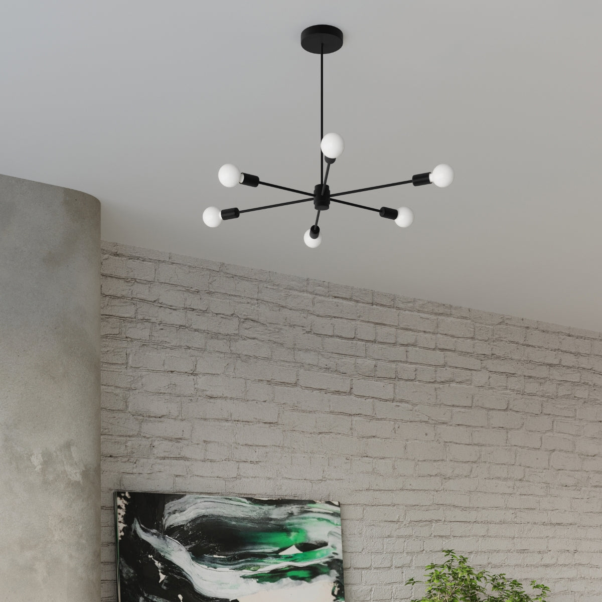 Chandelier LANGO 6 black