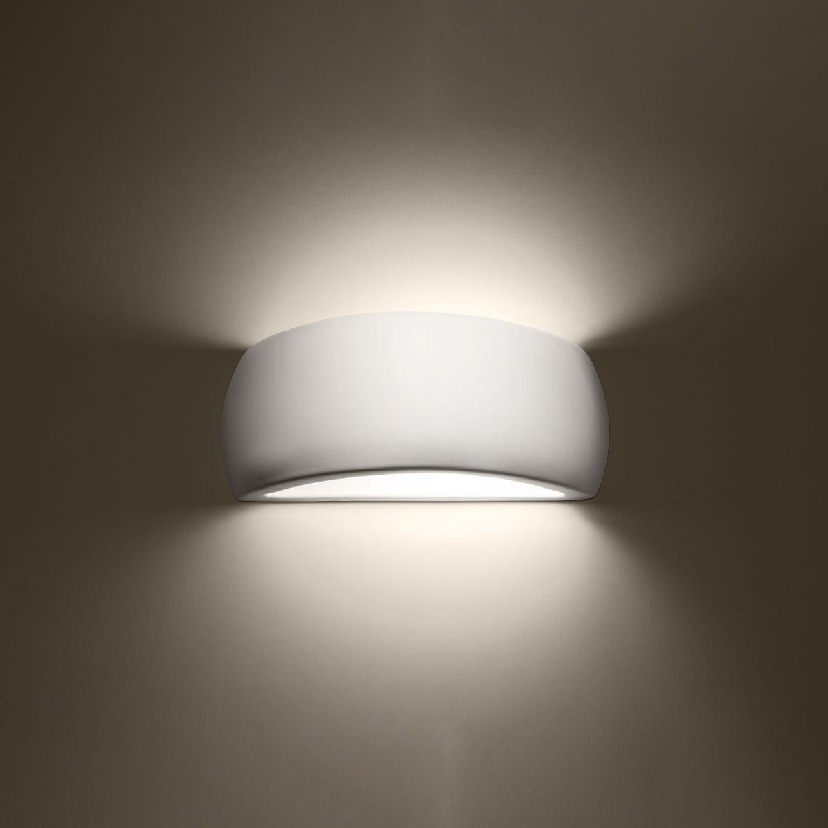 Varnished wall lamp PONTIUS white gloss