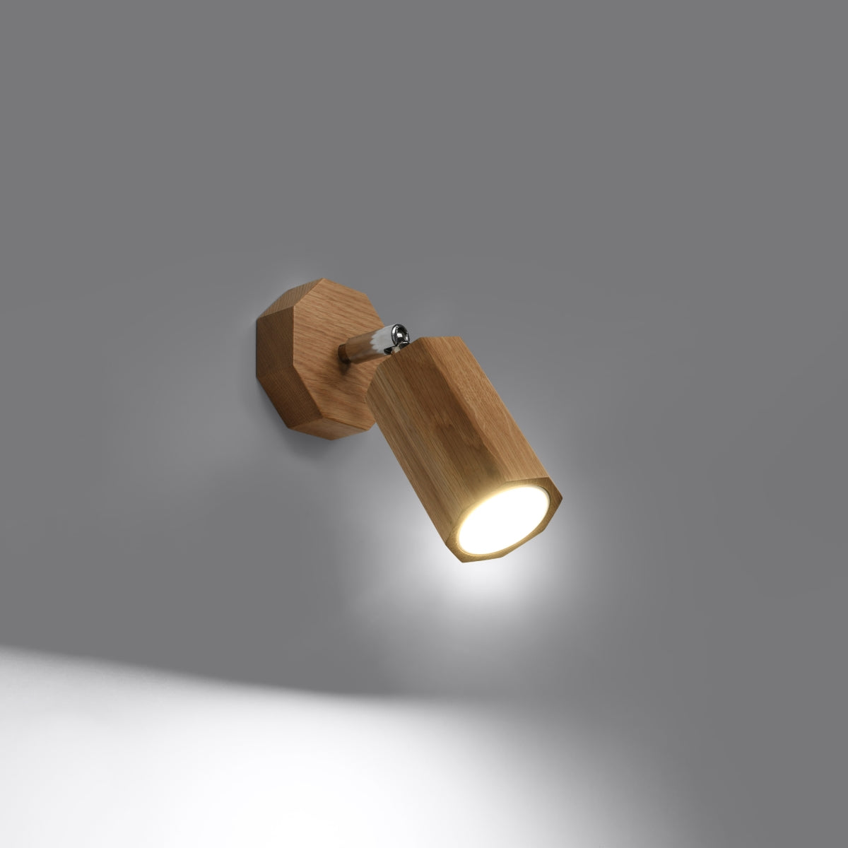 Wall lamp ZEKE oak