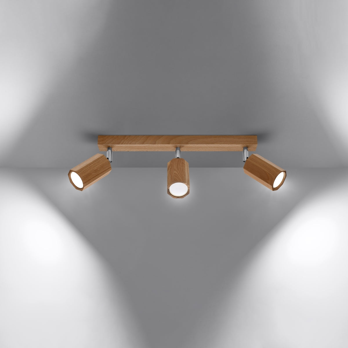 Ceiling lamp ZEKE 3 oak