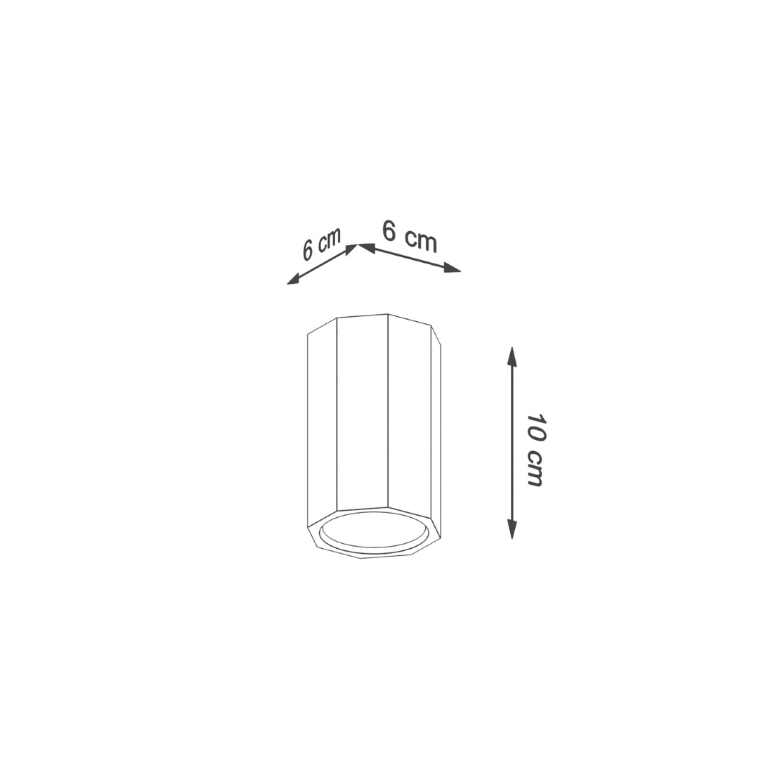 Ceiling lamp ZEKE 10 oak