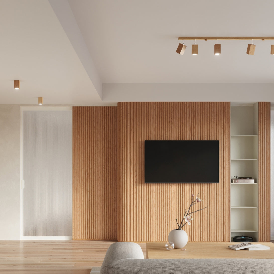 Ceiling lamp KEKE 4 oak