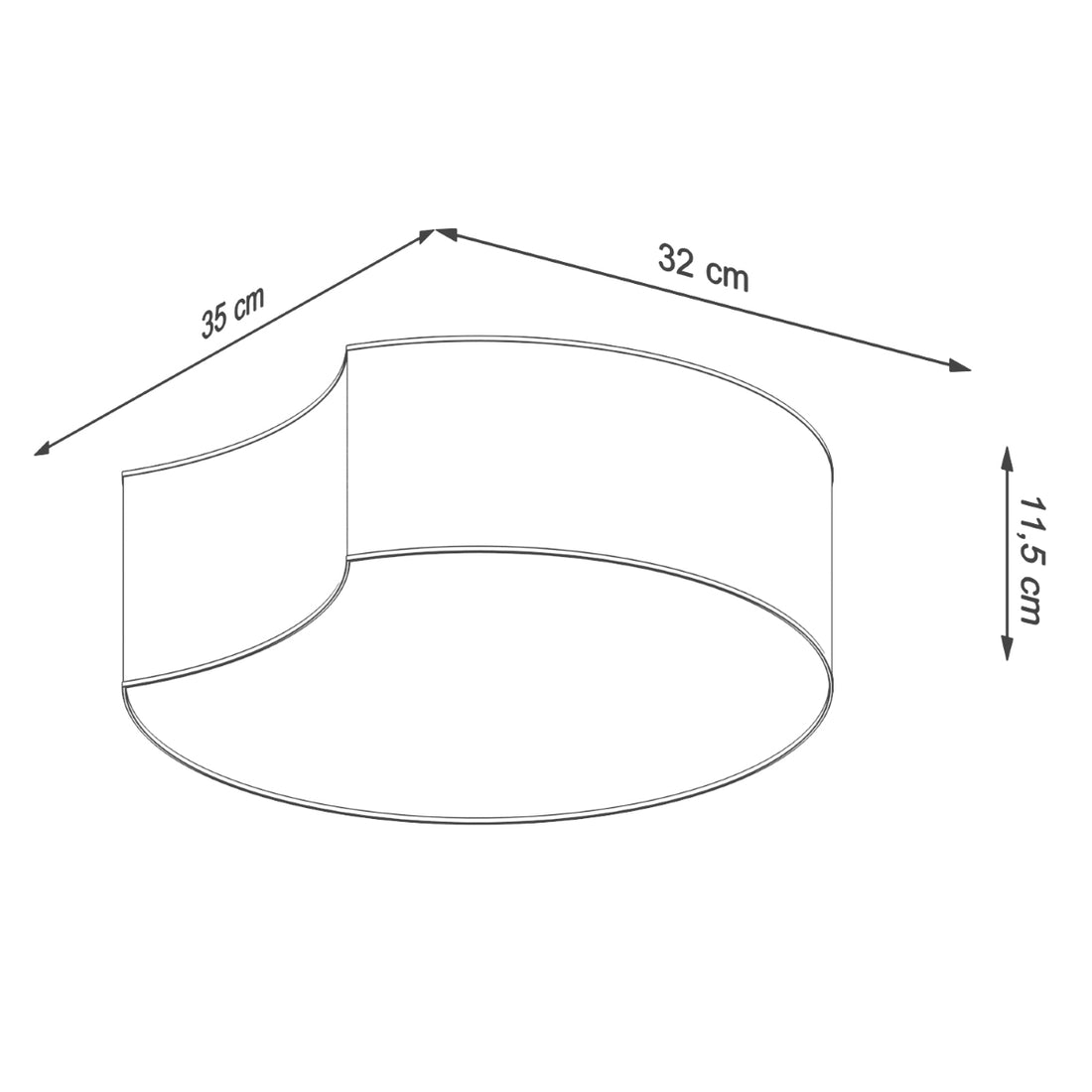 Ceiling lamp CIRCLE 1 white