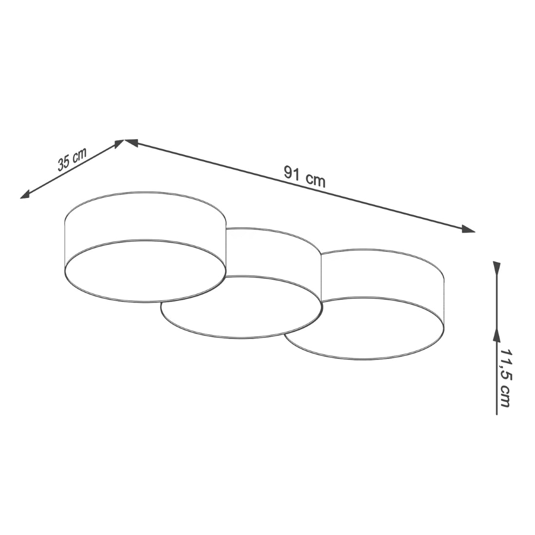 Ceiling lamp CIRCLE 3A white