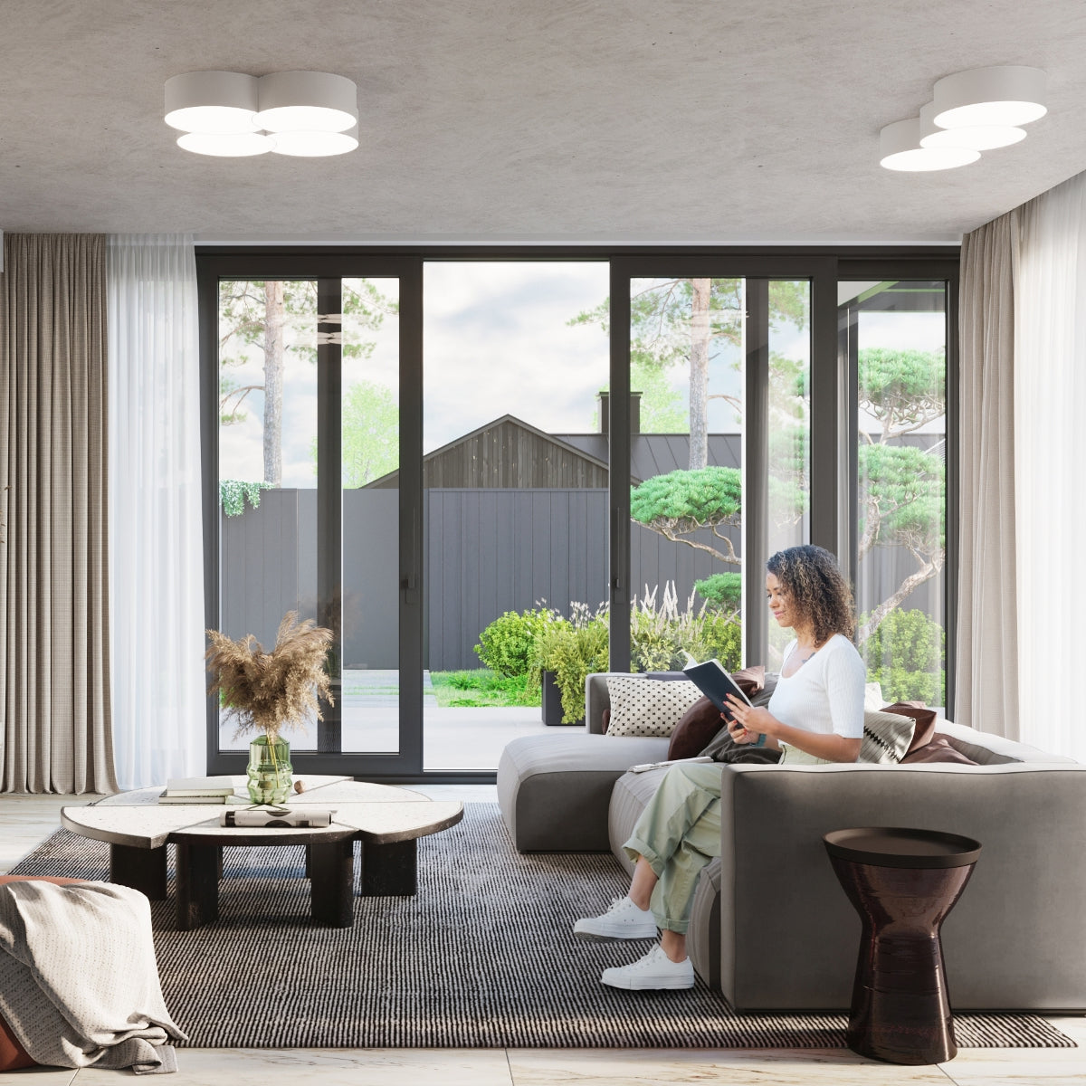 Ceiling lamp CIRCLE 3B white