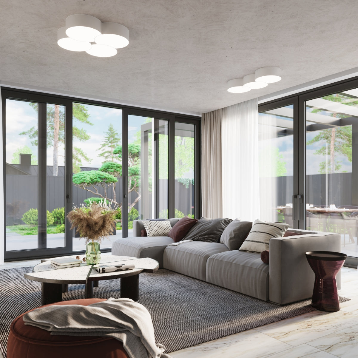 Ceiling lamp CIRCLE 3B white