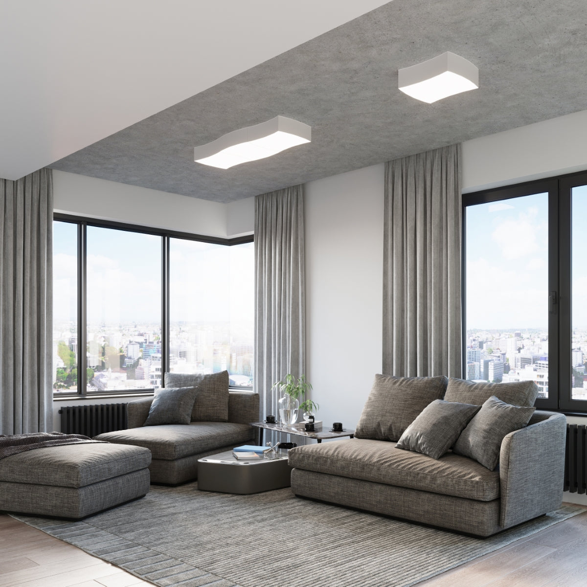 Ceiling lamp SQUARE 1 white