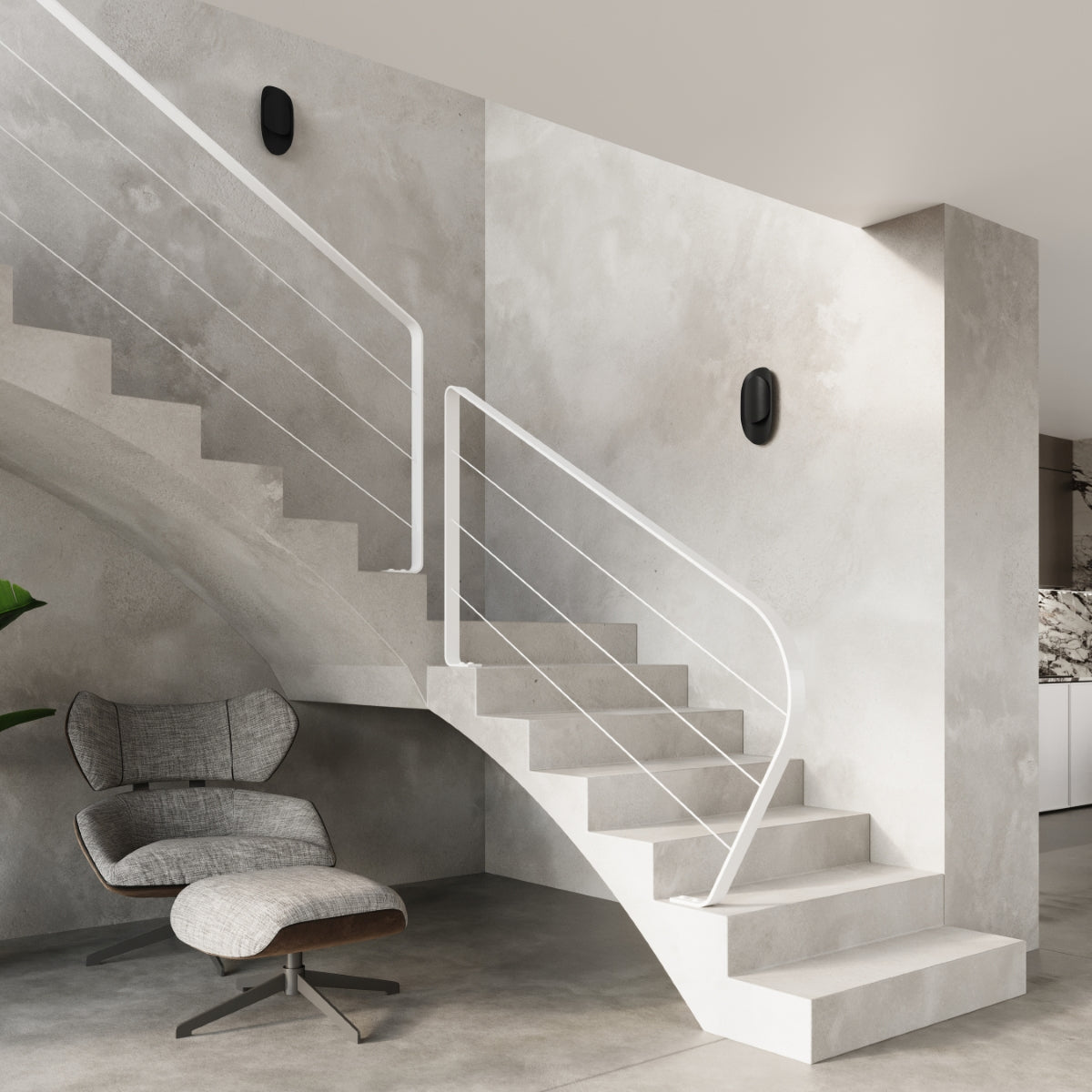 Wall lamp TEAR black