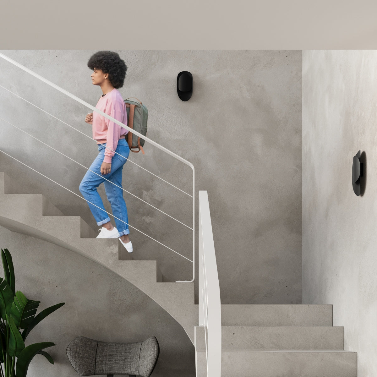 Wall lamp TEAR black