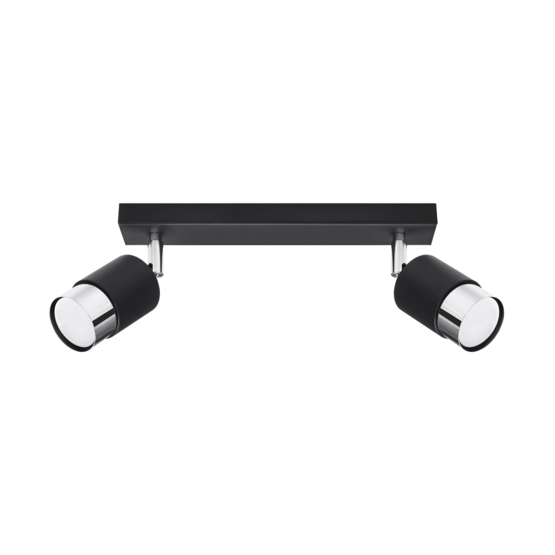 Ceiling lamp NERO 2 black/chrome