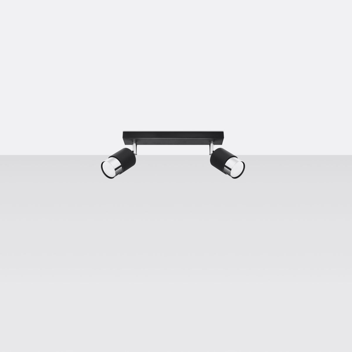Ceiling lamp NERO 2 black/chrome