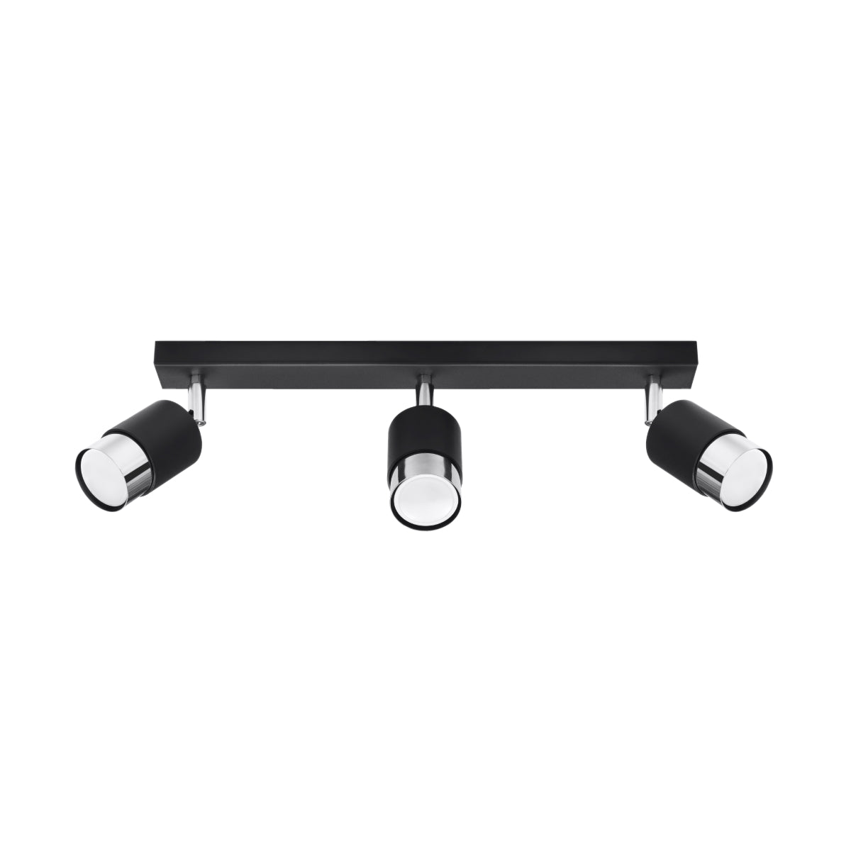 Ceiling lamp NERO 3 black/chrome