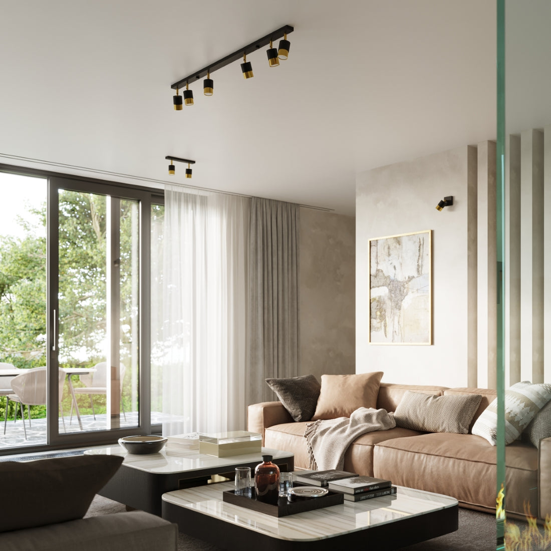 Ceiling lamp NERO 2 black/golden