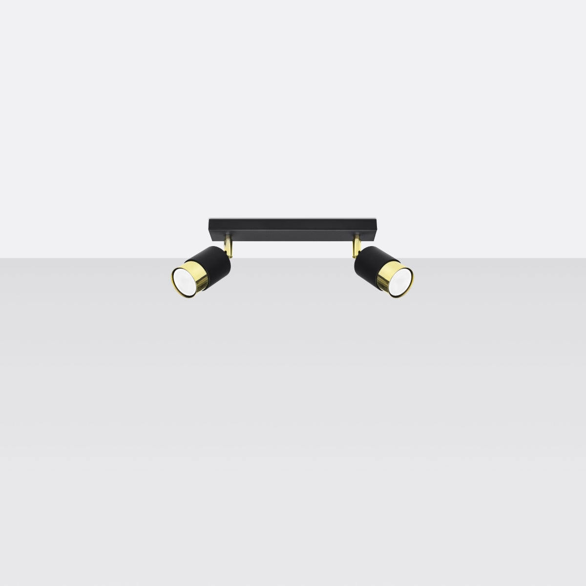 Ceiling lamp NERO 2 black/golden