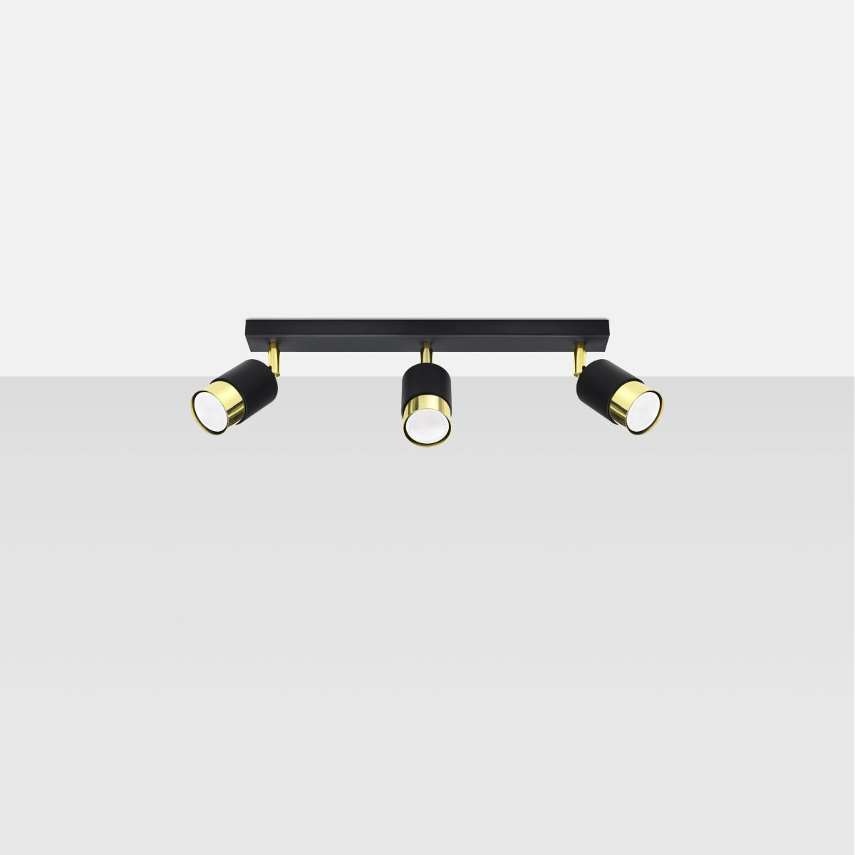 Ceiling lamp NERO 3 black/golden