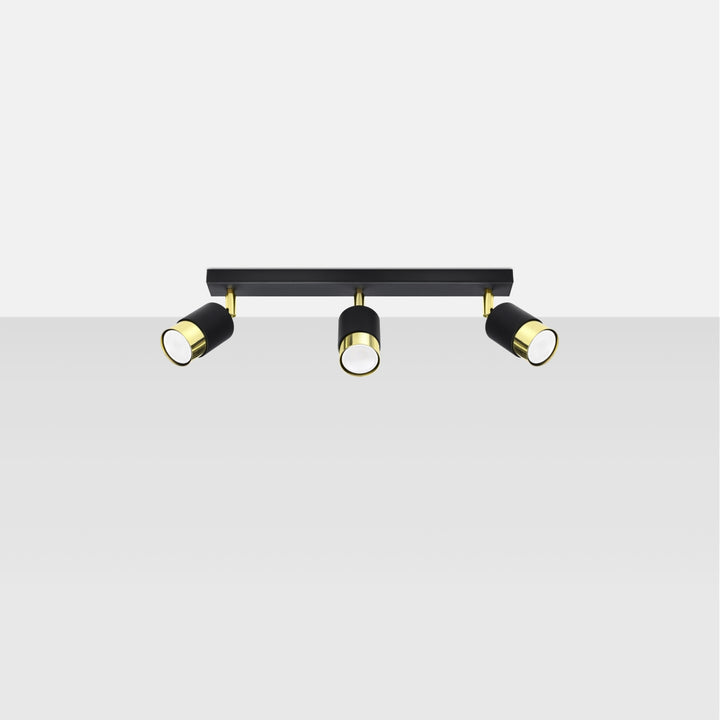 Ceiling lamp NERO 3 black/golden