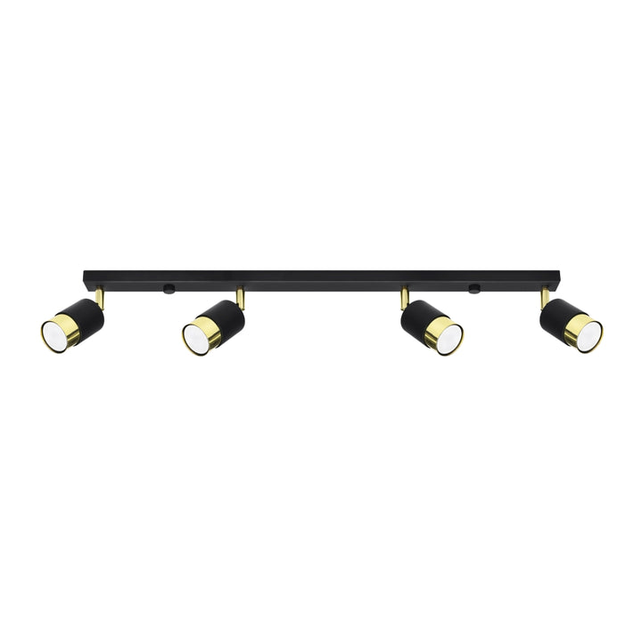 Ceiling lamp NERO 4 black/golden