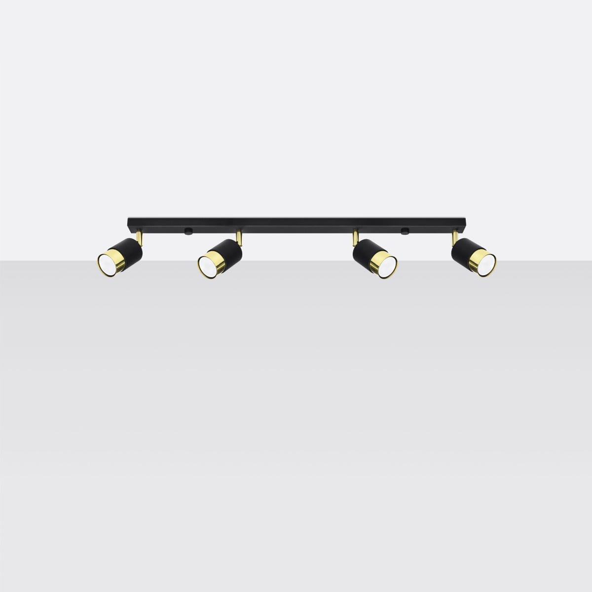 Ceiling lamp NERO 4 black/golden