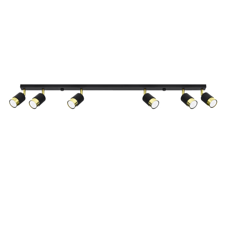 Ceiling lamp NERO 6 black/golden