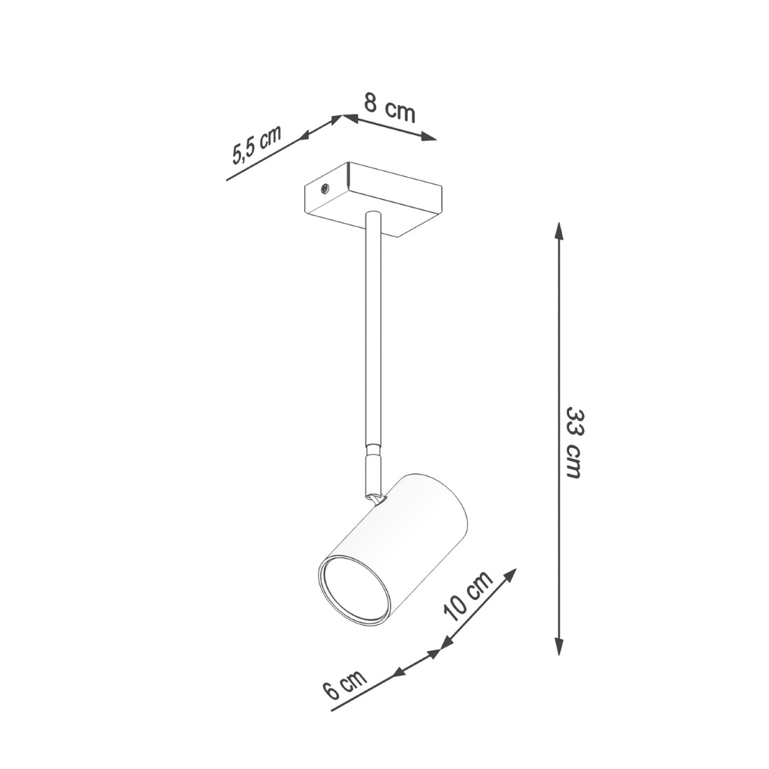 Ceiling lamp NORANO black
