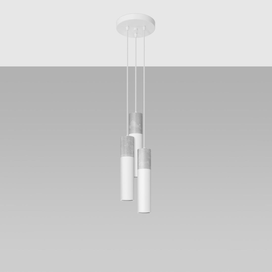 Pendant lamp BORGIO 3P white