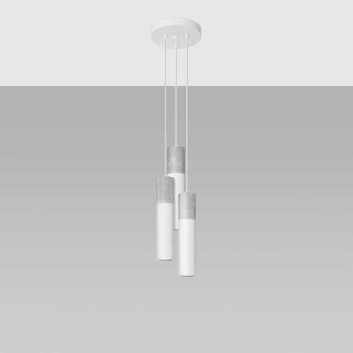 Pendant lamp BORGIO 3P white