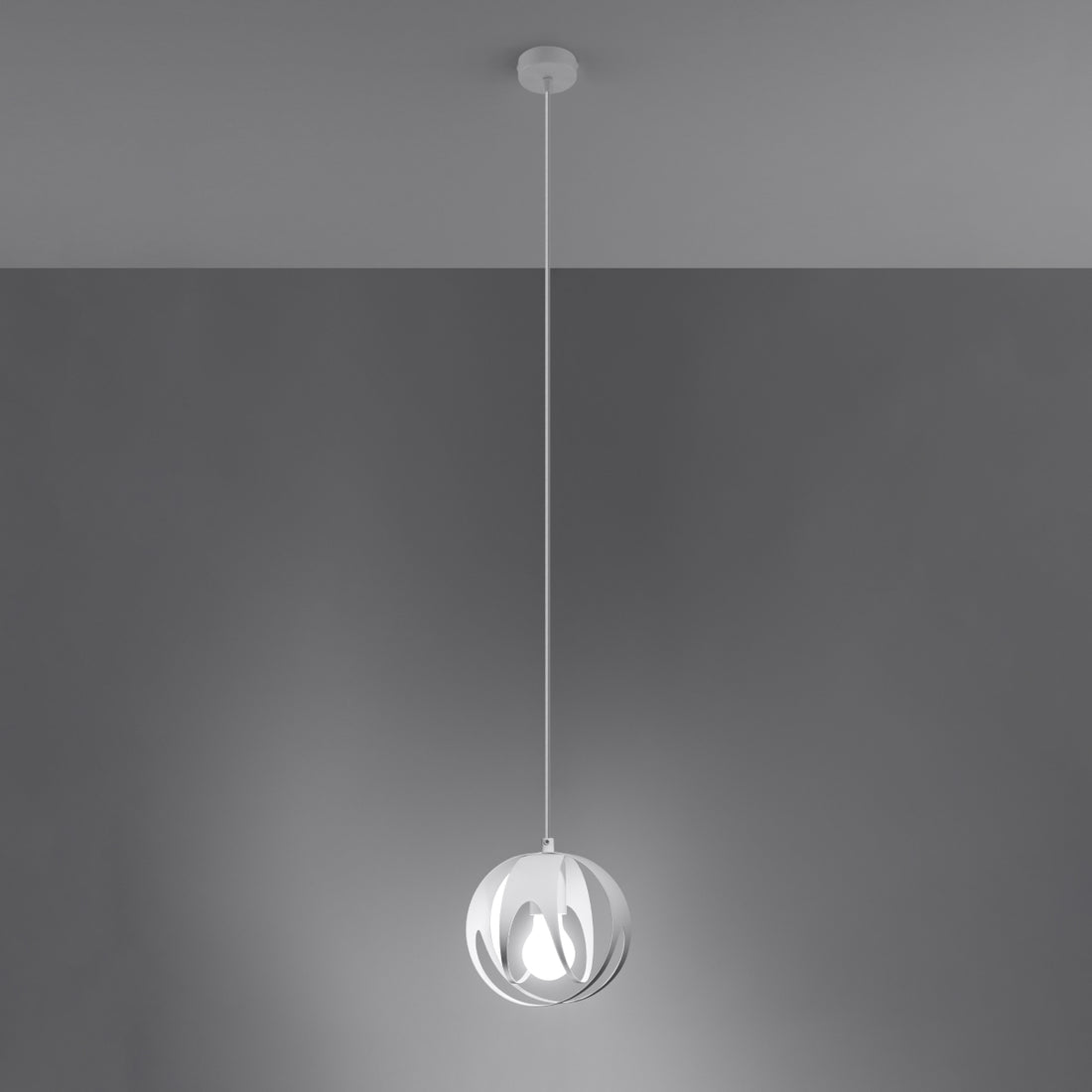Pendant lamp TULOS 1 white