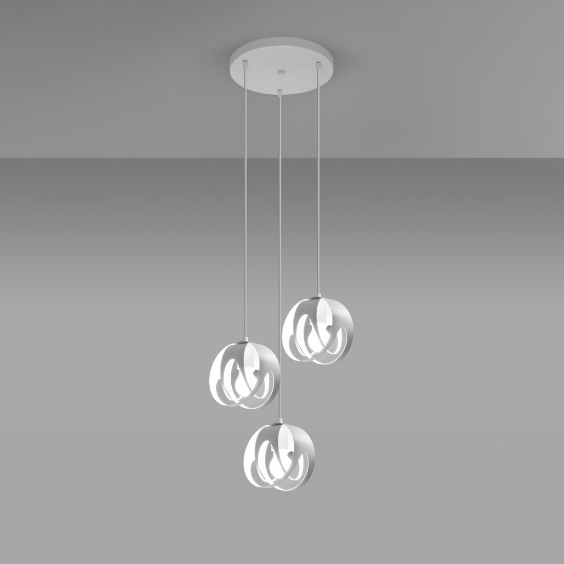 Pendant lamp TULOS 3P white