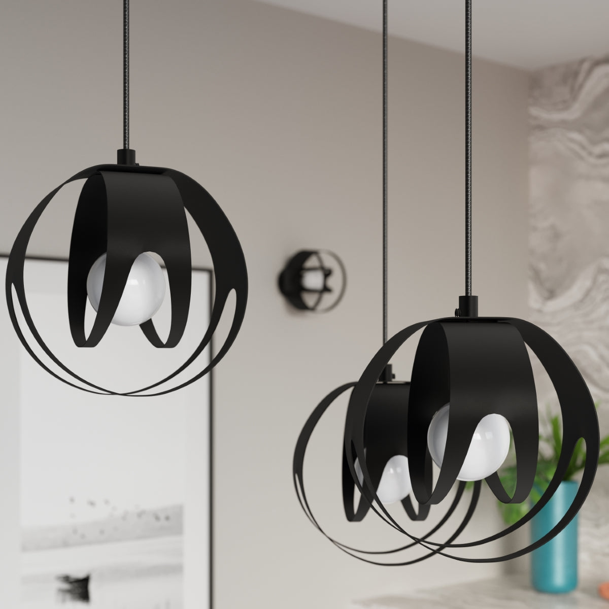 Ceiling lamp TULOS black