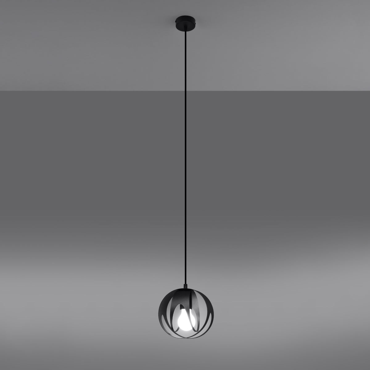 Pendant lamp TULOS 1 black