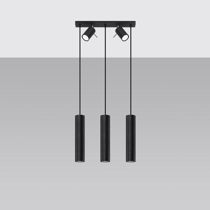 Pendant lamp RING 3 black