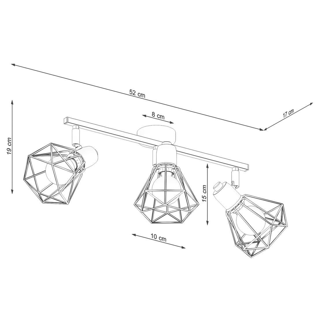 Ceiling lamp ARTEMIS 3 white