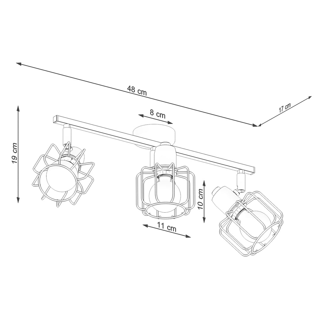 Ceiling lamp BELUCI 3 white