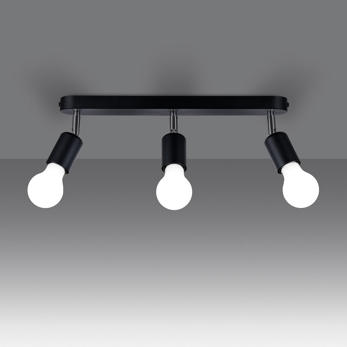 Ceiling lamp FORNES 3 black
