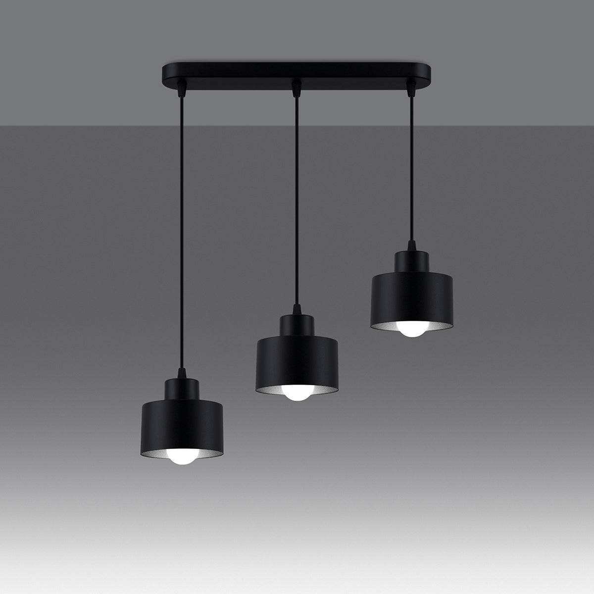 Pendant lamp SAVAR 3 black