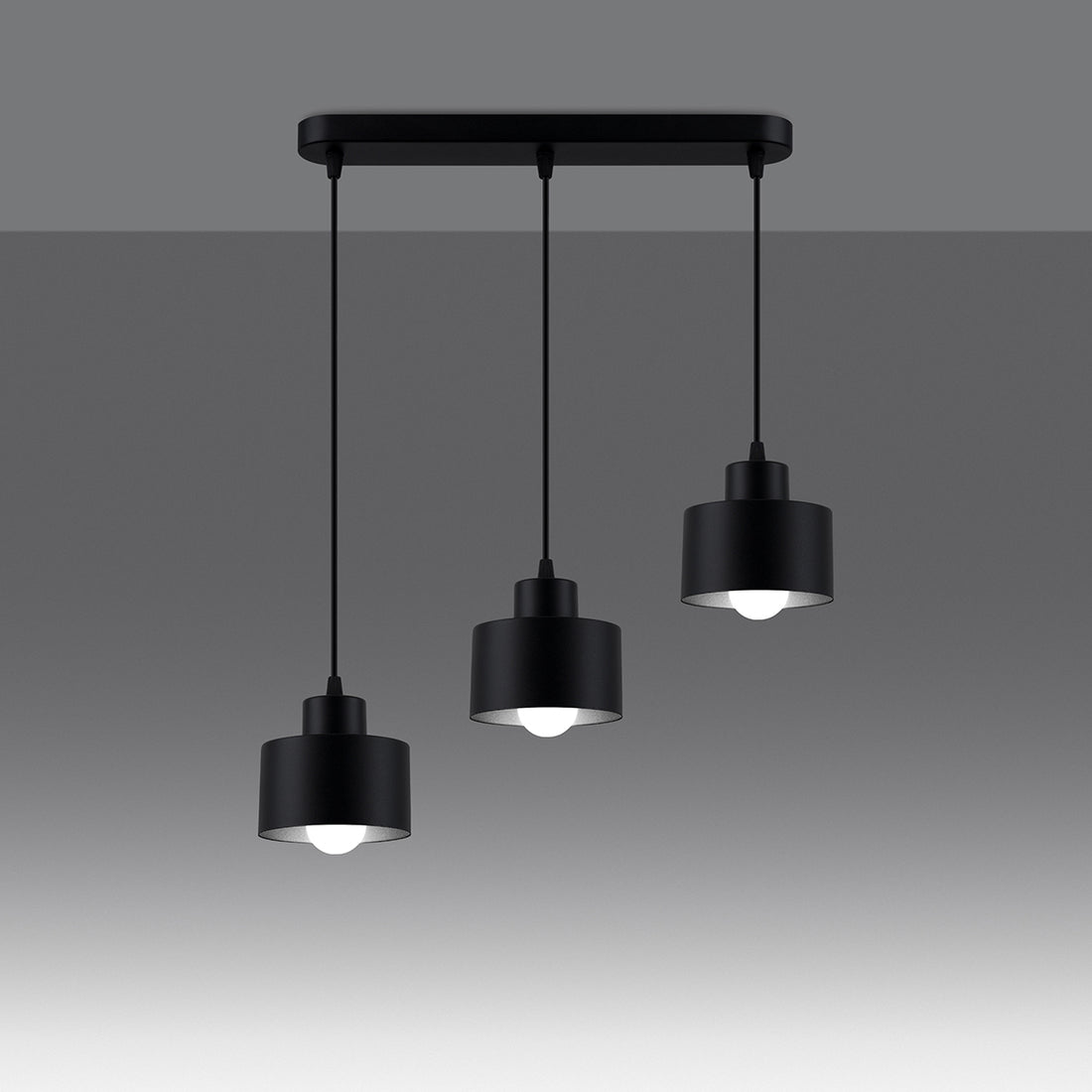 Pendant lamp SAVAR 3 black