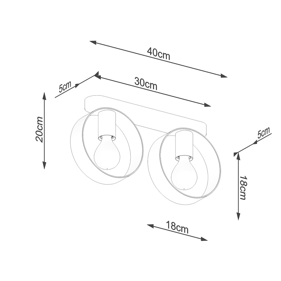 Ceiling lamp TITRAN 2 white