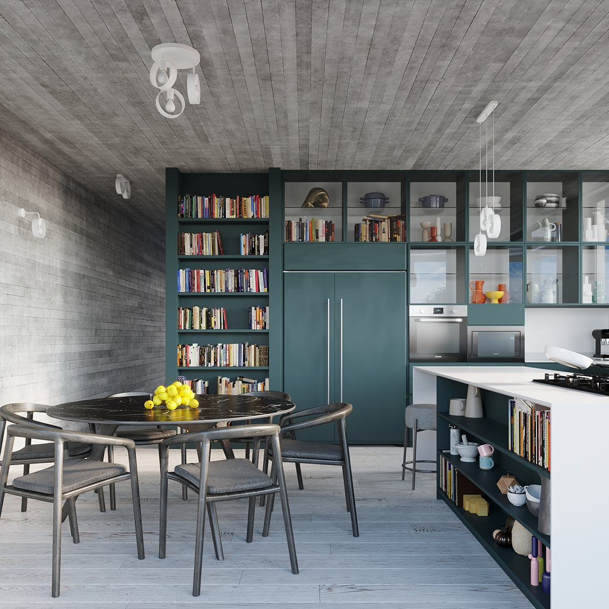 Pendant lamp TITRAN 3 biała