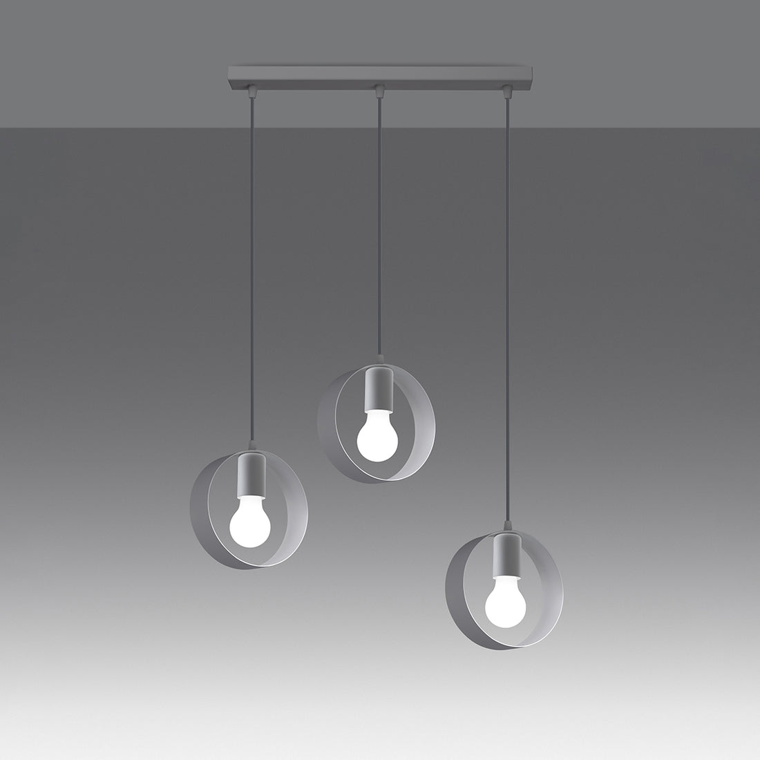 Pendant lamp TITRAN 3 biała