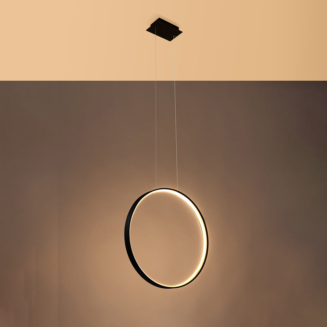 Pendant lamp RIO 55 black 3000K