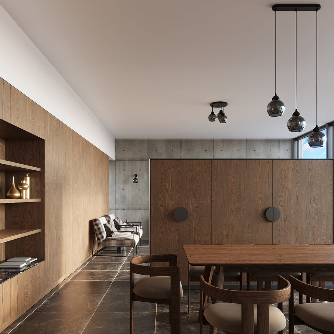 Pendant lamp ALINO 1 black