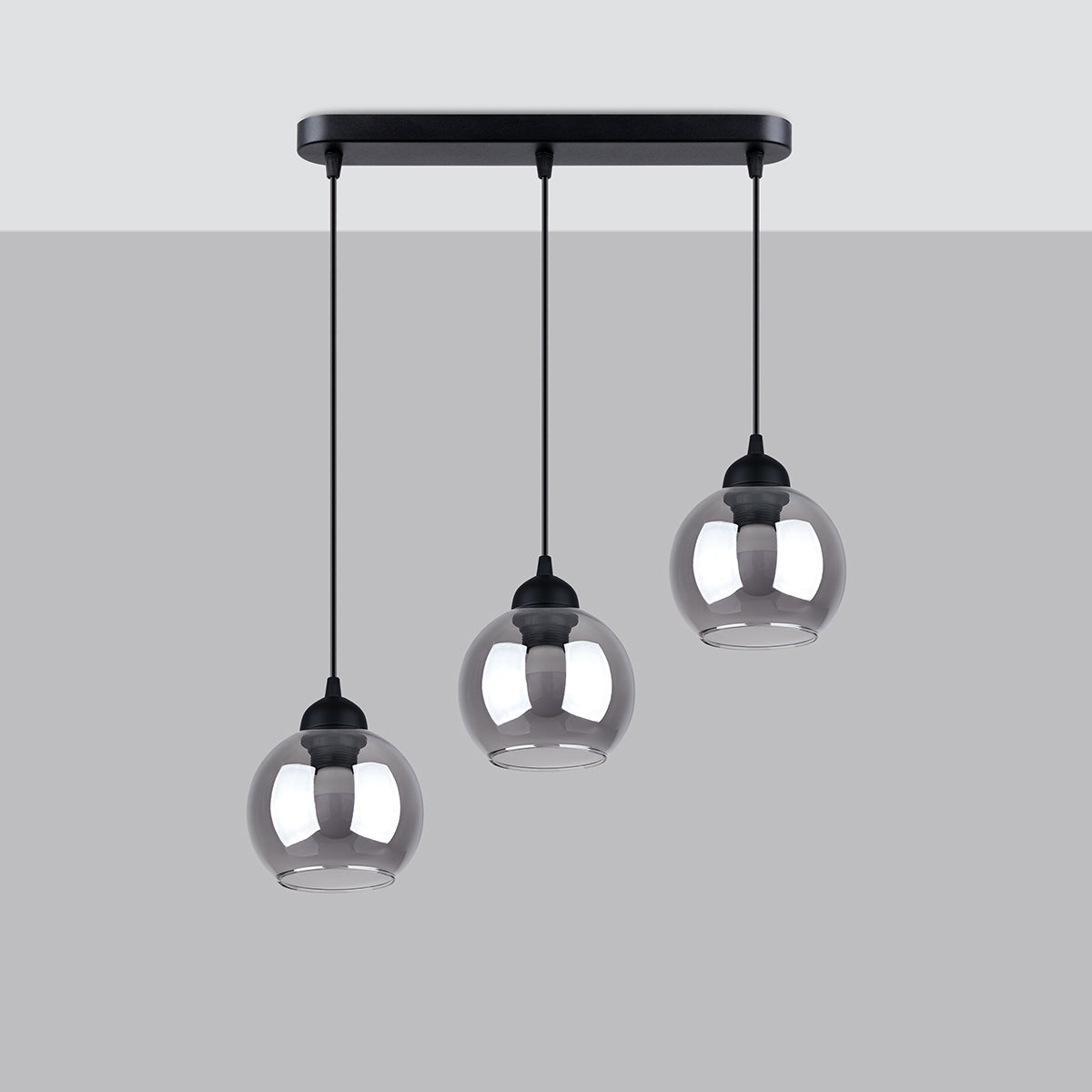 Pendant lamp ALINO 3 black