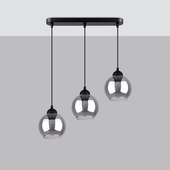 Pendant lamp ALINO 3 black